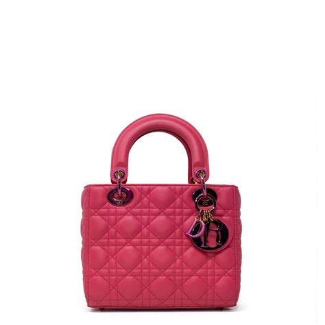 Christian Dior Lady Dior Grande in pelle di agnello Cannage in 